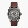 FOSSIL MACHINE AUTOMATIC BROWN LEATHER