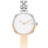 CALVIN KLIEN WOMEN ROUND DUAL TONE WATCH